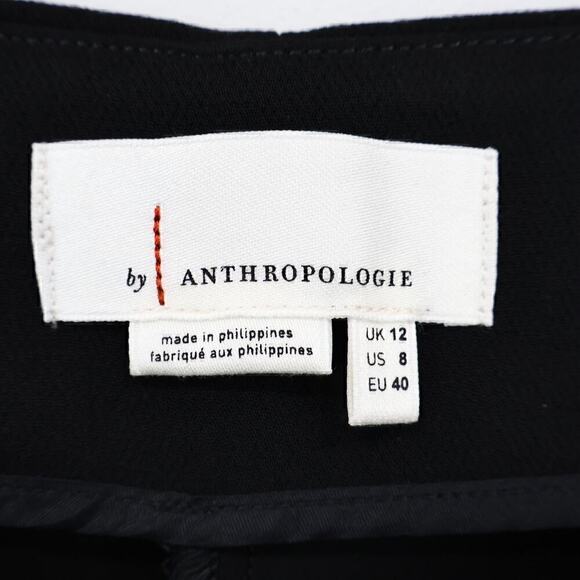 Anthropologie Black Flared Straight Leg Pants - Picture 5 of 10